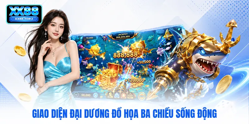 Giao diện đại dương đồ họa ba chiều sống động