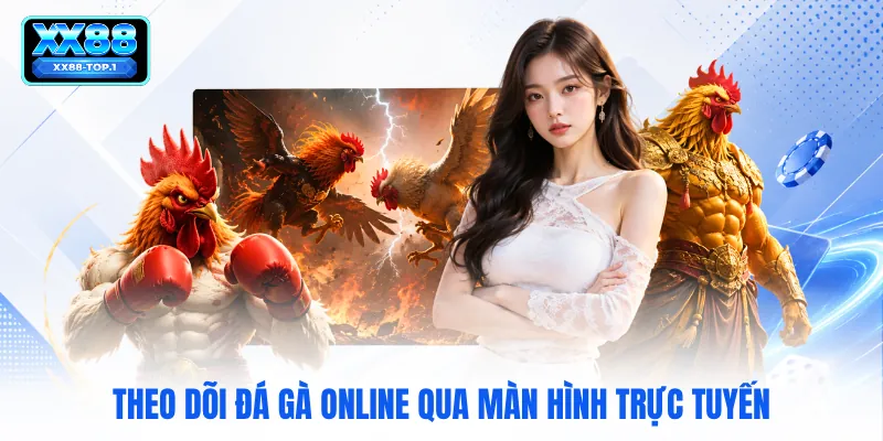 Theo dõi đá gà online qua màn hình trực tuyến